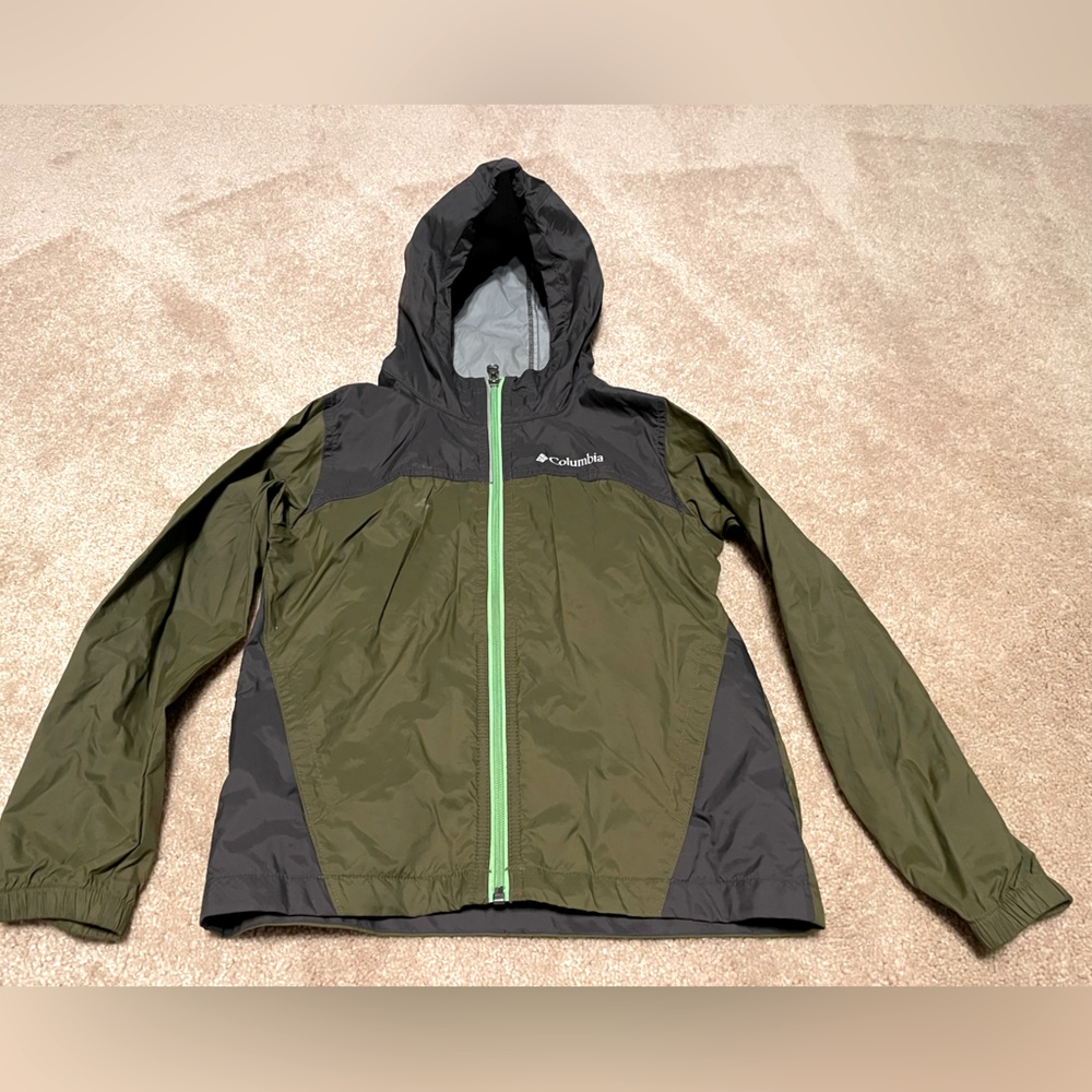 Columbia Boys Kids raincoat rain jacket small size 8